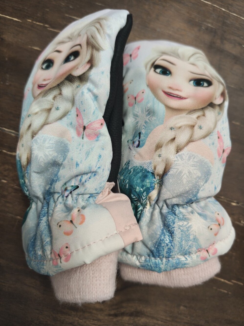 Elsa 3M Thinsulate Pink and Blue Kids Mittens